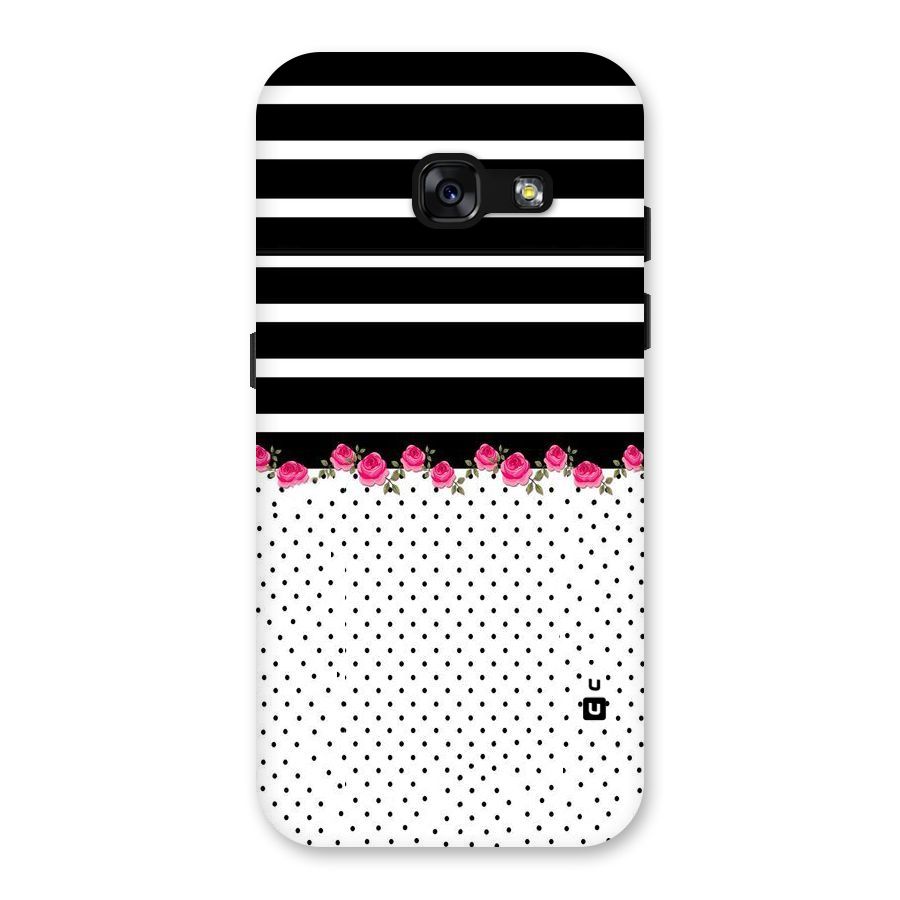Classic Polka Stripes Back Case for Galaxy A3 (2017)