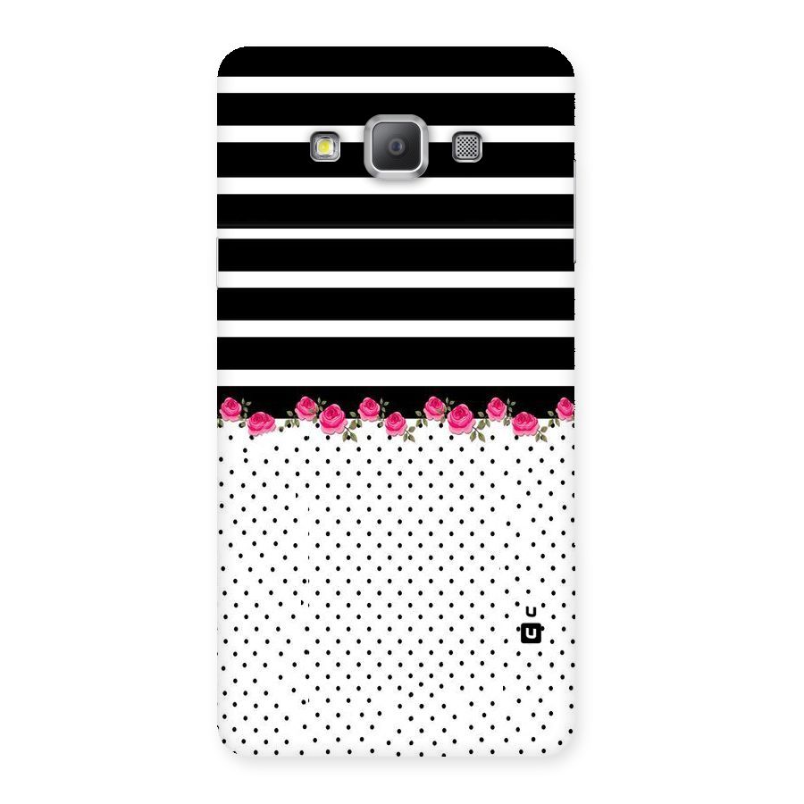 Classic Polka Stripes Back Case for Galaxy A7