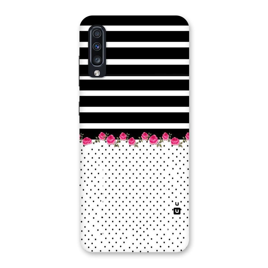 Classic Polka Stripes Back Case for Galaxy A70
