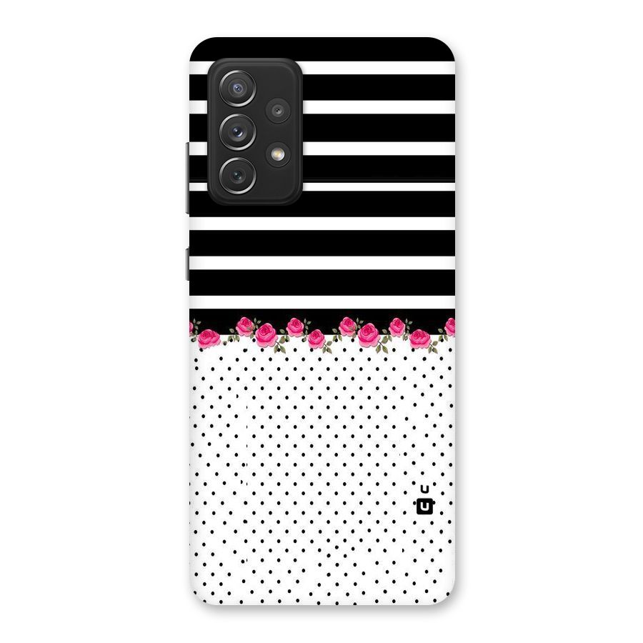 Classic Polka Stripes Back Case for Galaxy A72