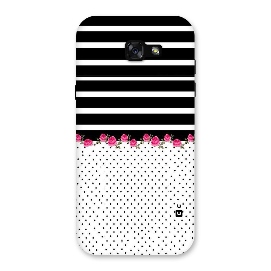 Classic Polka Stripes Back Case for Galaxy A7 (2017)
