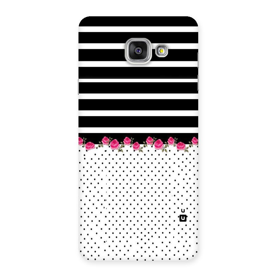 Classic Polka Stripes Back Case for Galaxy A7 2016
