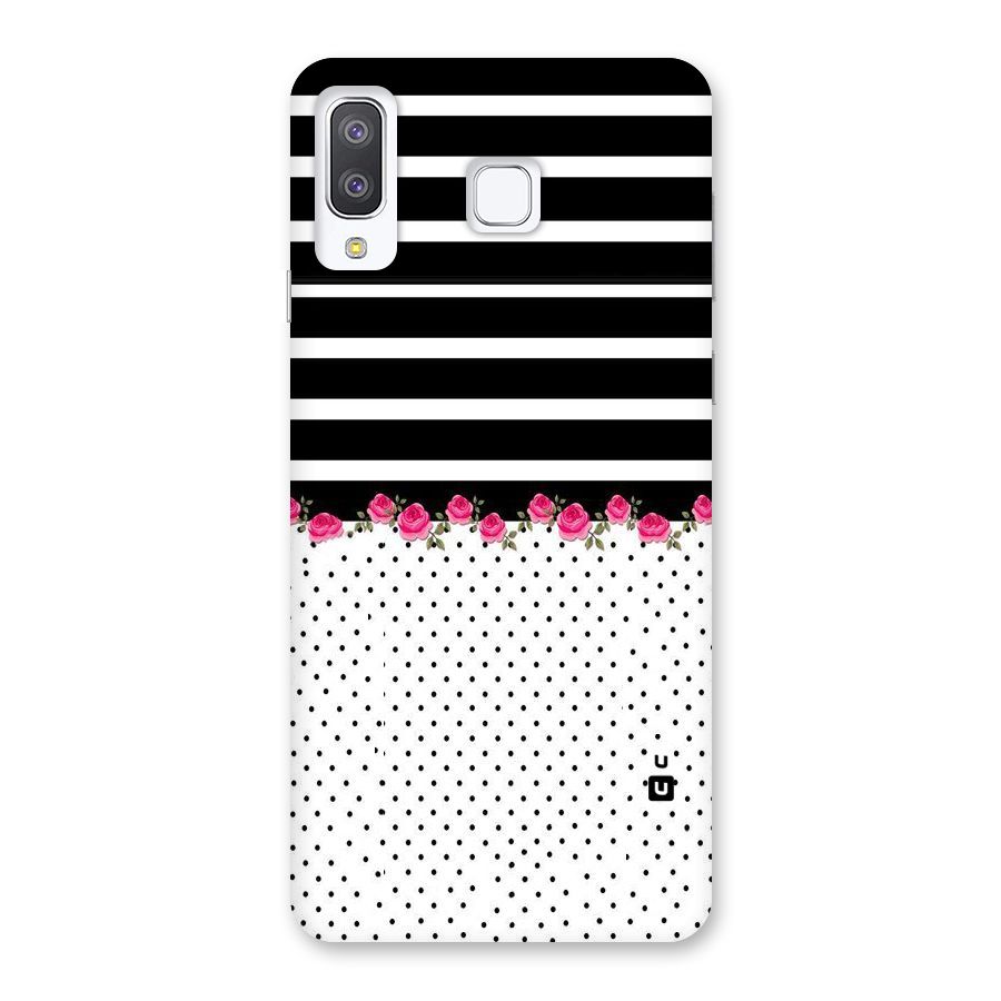 Classic Polka Stripes Back Case for Galaxy A8 Star