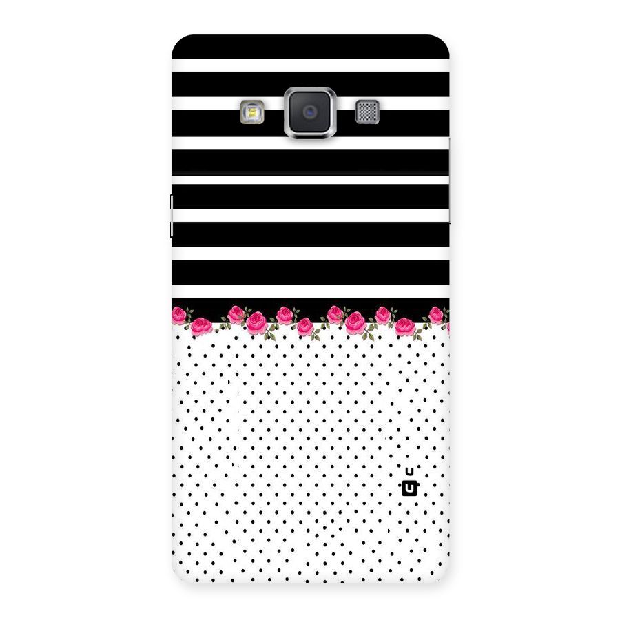 Classic Polka Stripes Back Case for Galaxy Grand Max