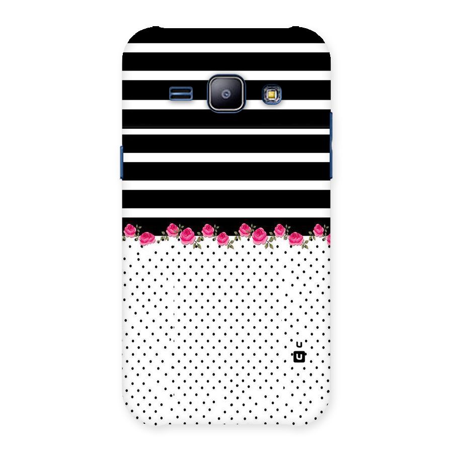 Classic Polka Stripes Back Case for Galaxy J1