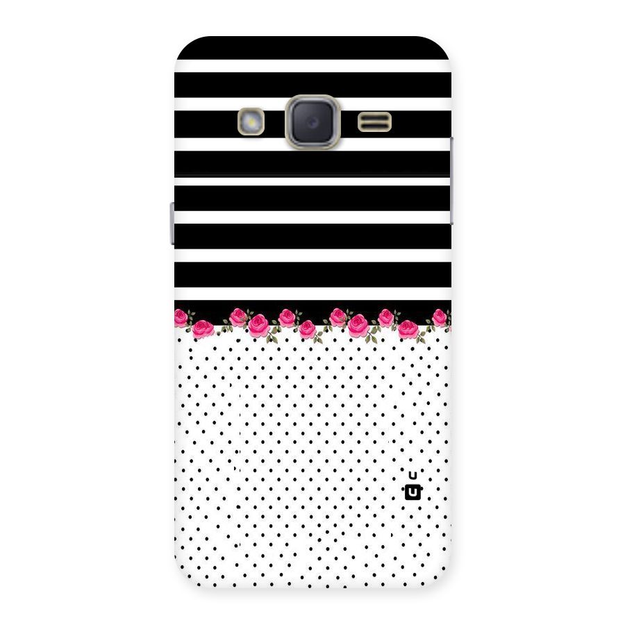 Classic Polka Stripes Back Case for Galaxy J2