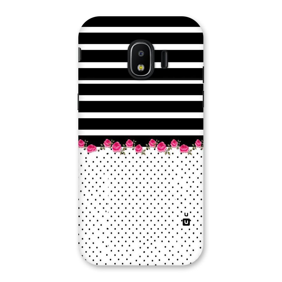 Classic Polka Stripes Back Case for Galaxy J2 Pro 2018