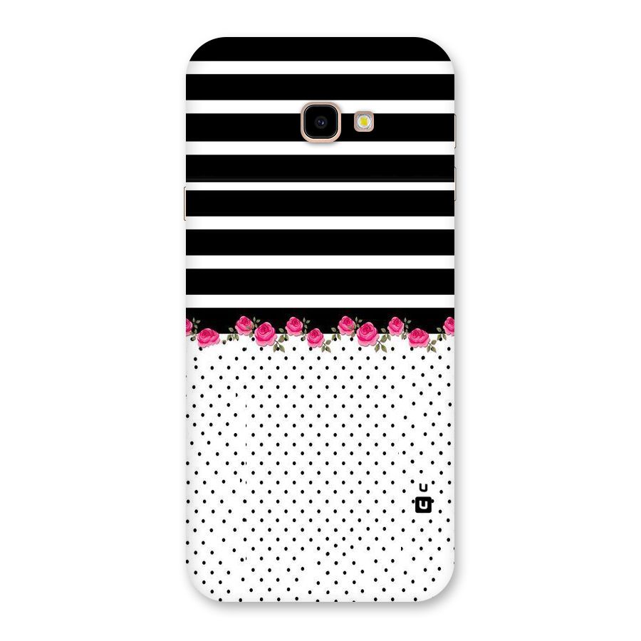 Classic Polka Stripes Back Case for Galaxy J4 Plus