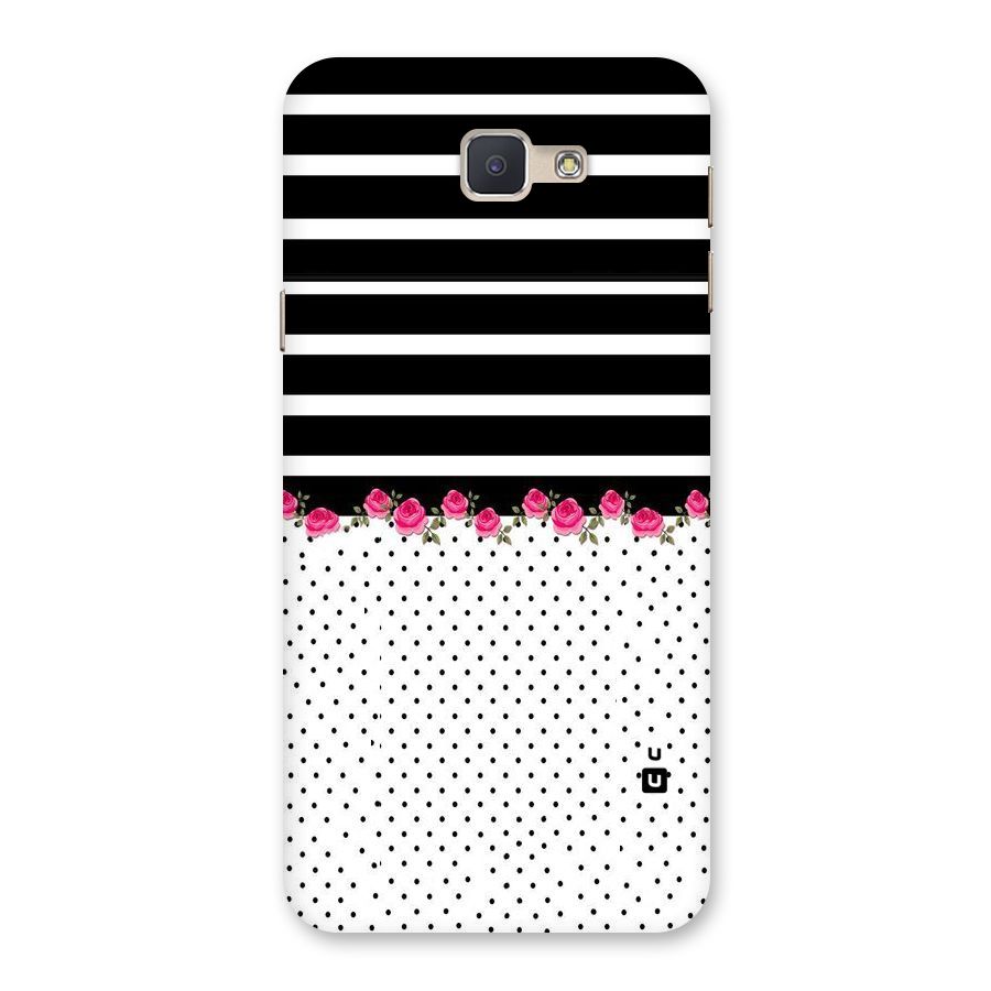 Classic Polka Stripes Back Case for Galaxy J5 Prime