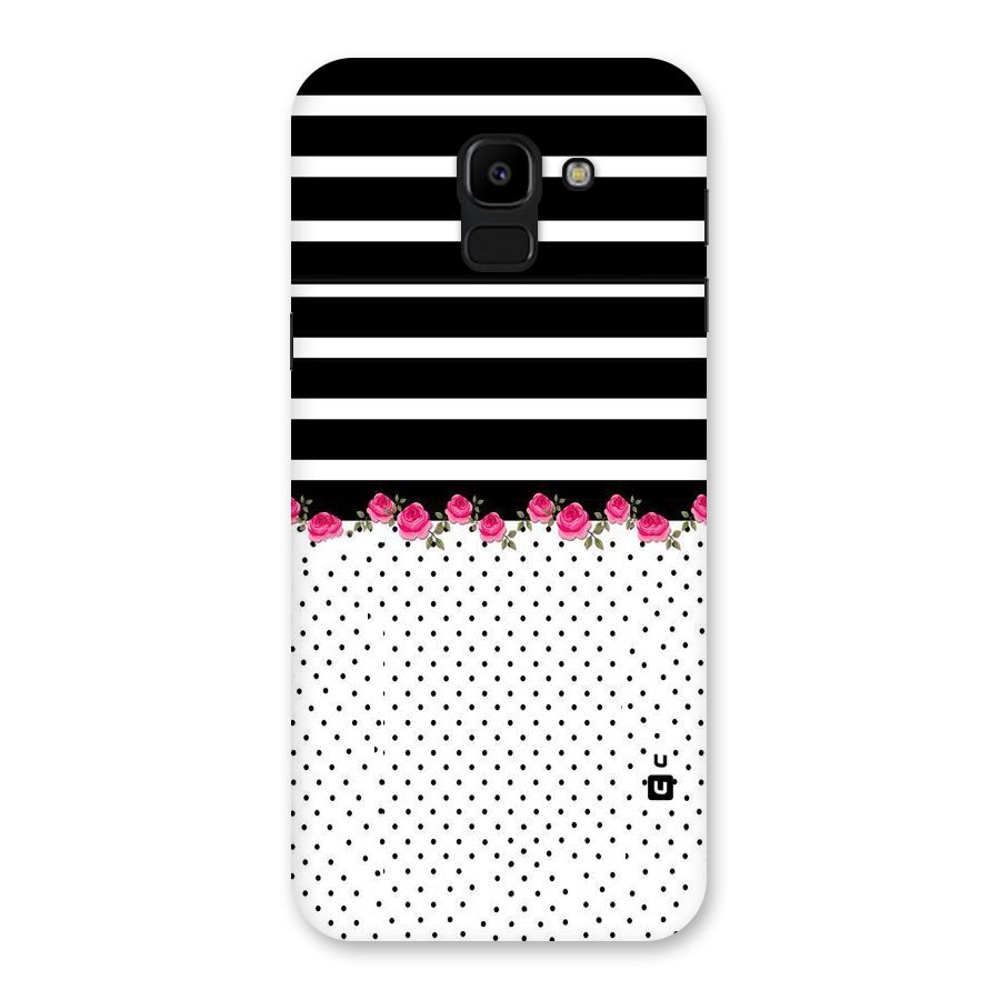 Classic Polka Stripes Back Case for Galaxy J6