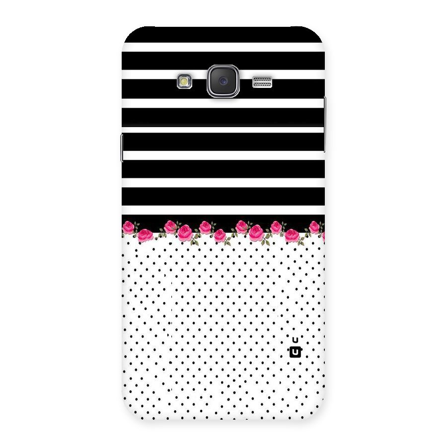 Classic Polka Stripes Back Case for Galaxy J7
