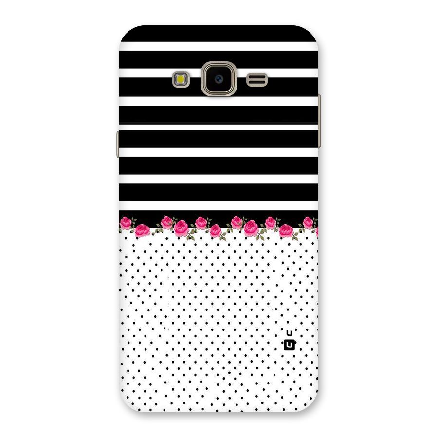 Classic Polka Stripes Back Case for Galaxy J7 Nxt