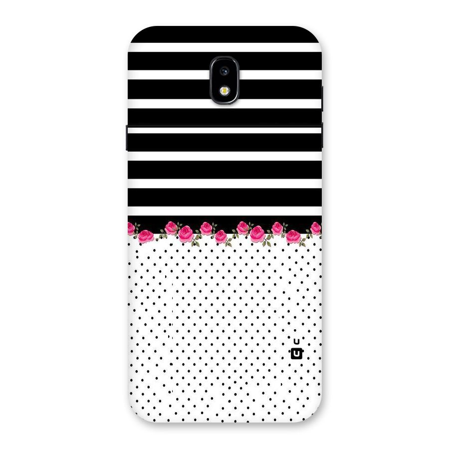 Classic Polka Stripes Back Case for Galaxy J7 Pro