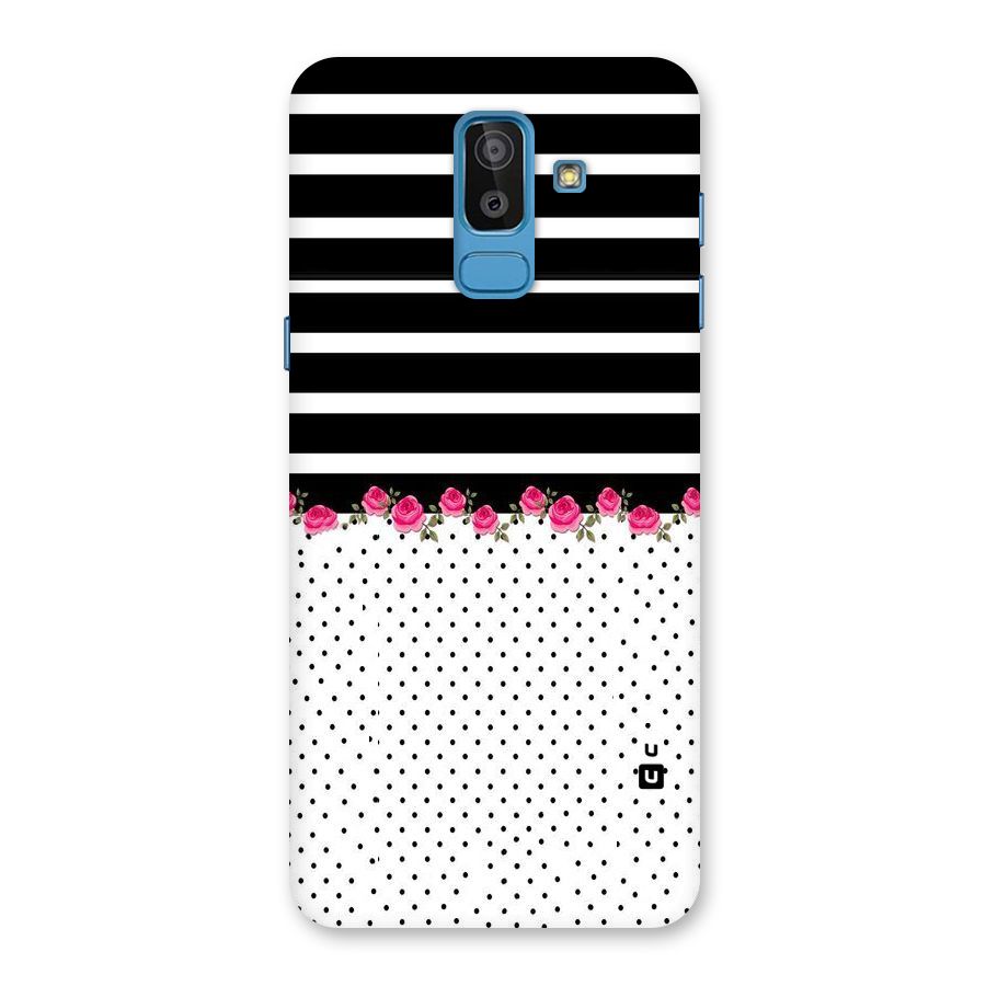 Classic Polka Stripes Back Case for Galaxy J8