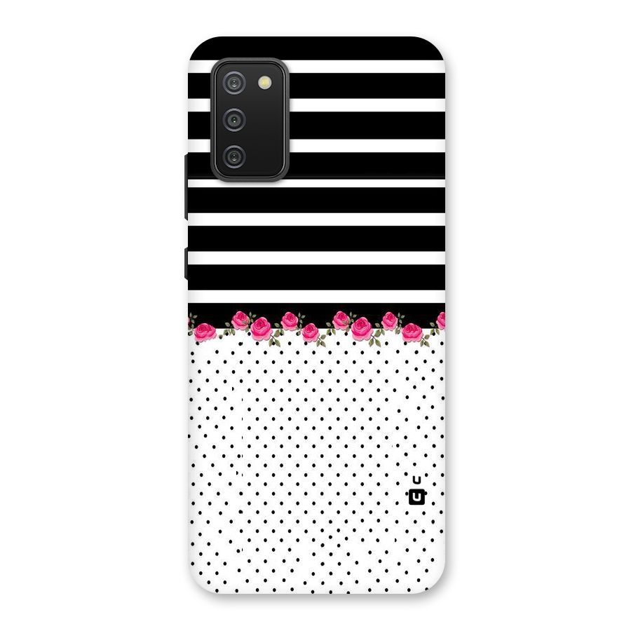 Classic Polka Stripes Back Case for Galaxy M02s