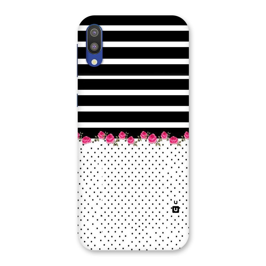 Classic Polka Stripes Back Case for Galaxy M10