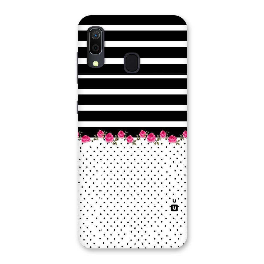 Classic Polka Stripes Back Case for Galaxy M10s