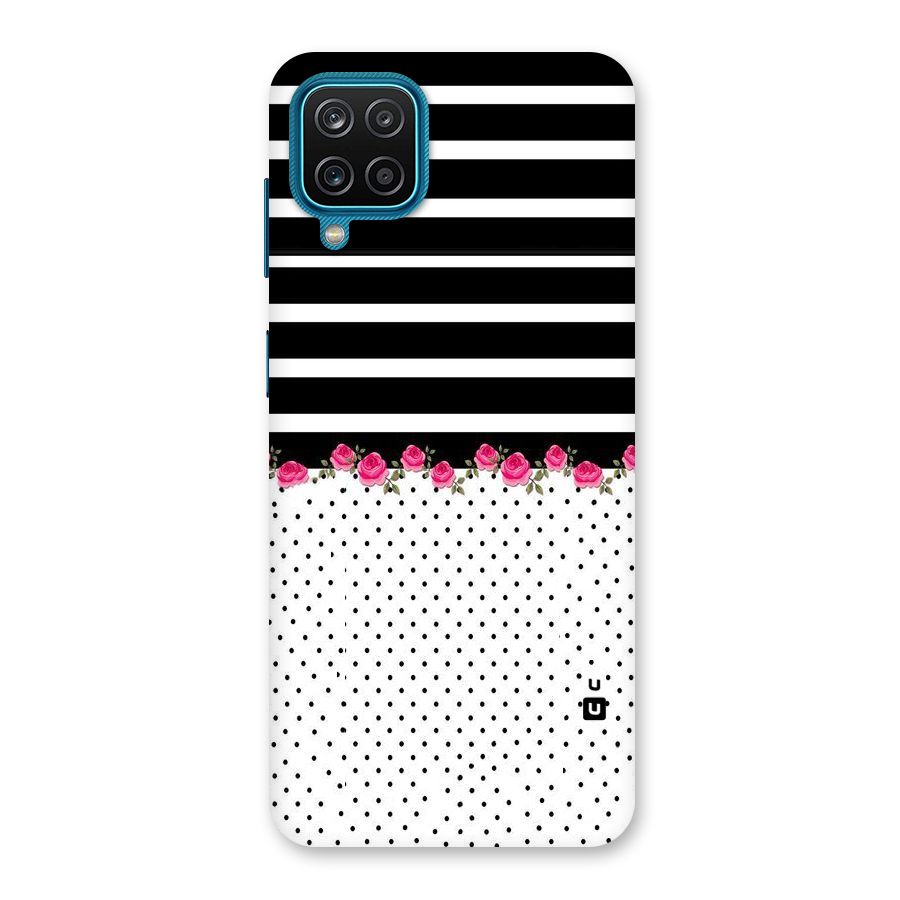 Classic Polka Stripes Back Case for Galaxy M12