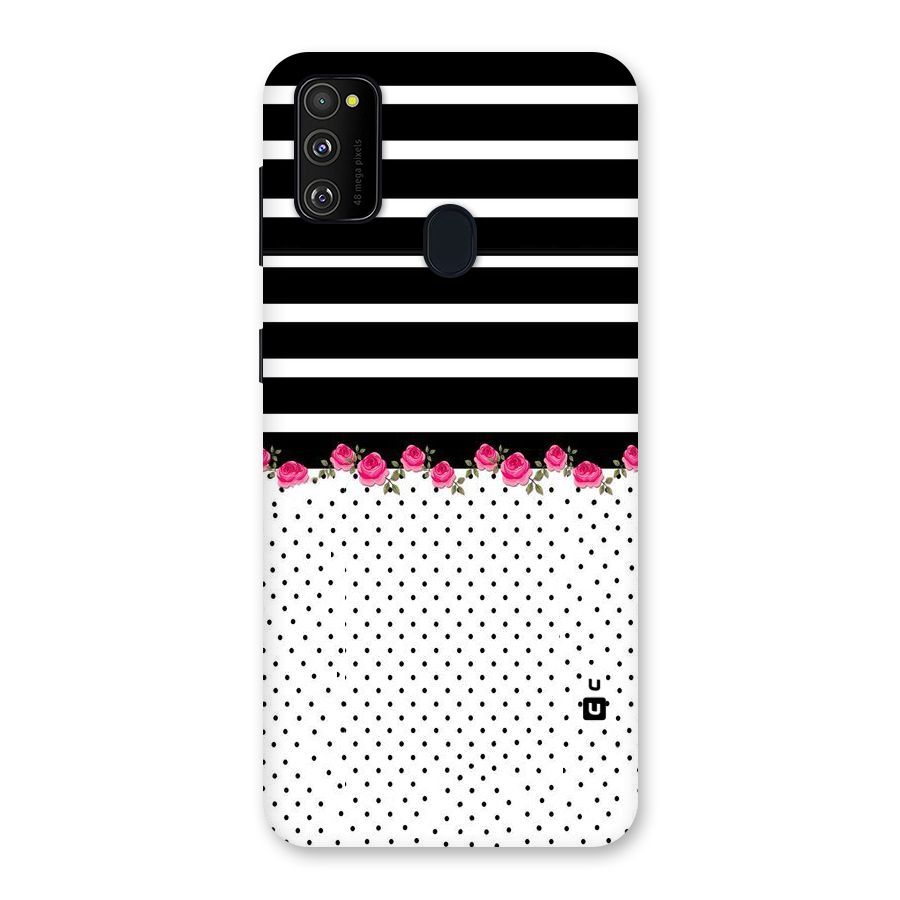 Classic Polka Stripes Back Case for Galaxy M30s