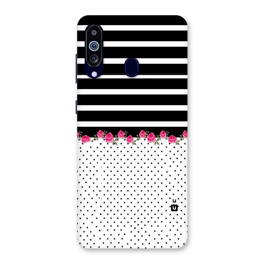 Classic Polka Stripes Back Case for Galaxy M40