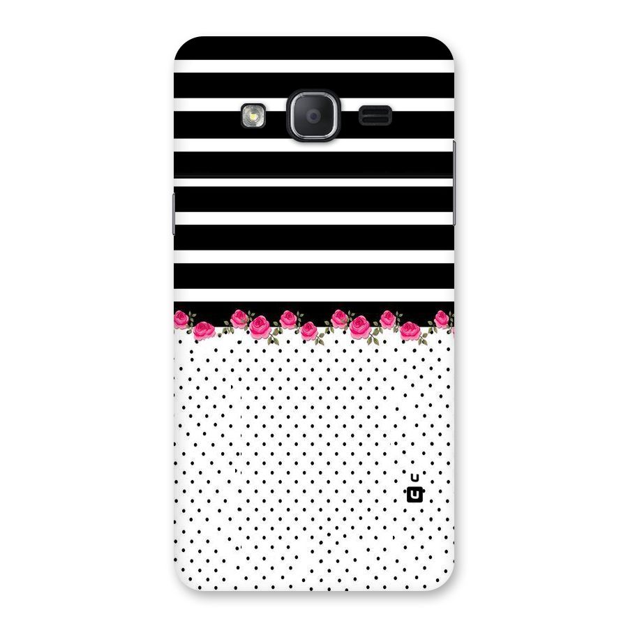 Classic Polka Stripes Back Case for Galaxy On7 2015