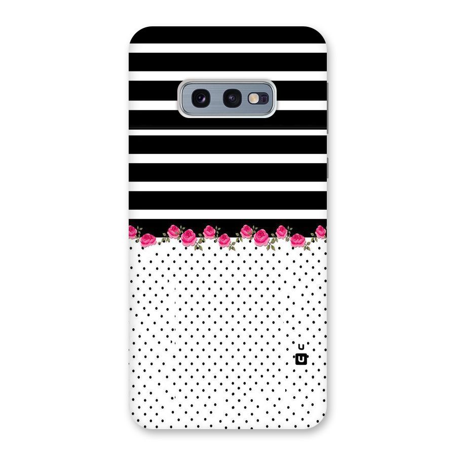Classic Polka Stripes Back Case for Galaxy S10e