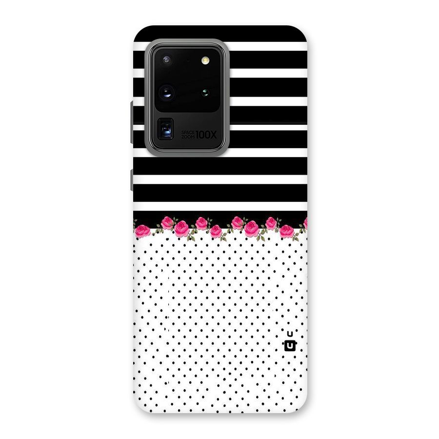 Classic Polka Stripes Back Case for Galaxy S20 Ultra