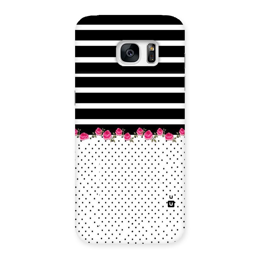 Classic Polka Stripes Back Case for Galaxy S7 Edge