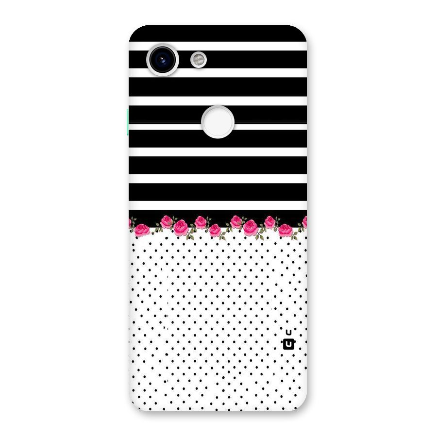 Classic Polka Stripes Back Case for Google Pixel 3