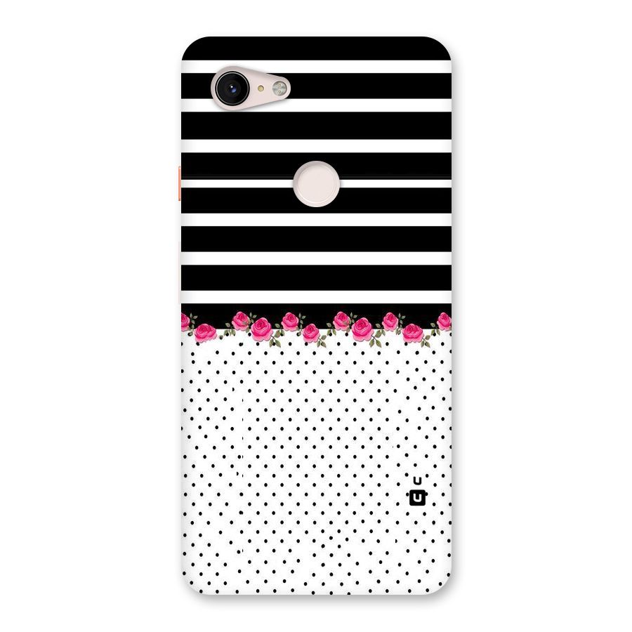 Classic Polka Stripes Back Case for Google Pixel 3 XL
