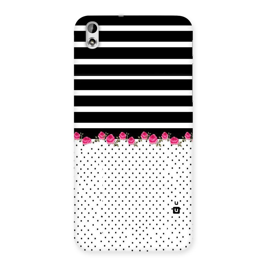 Classic Polka Stripes Back Case for HTC Desire 816s