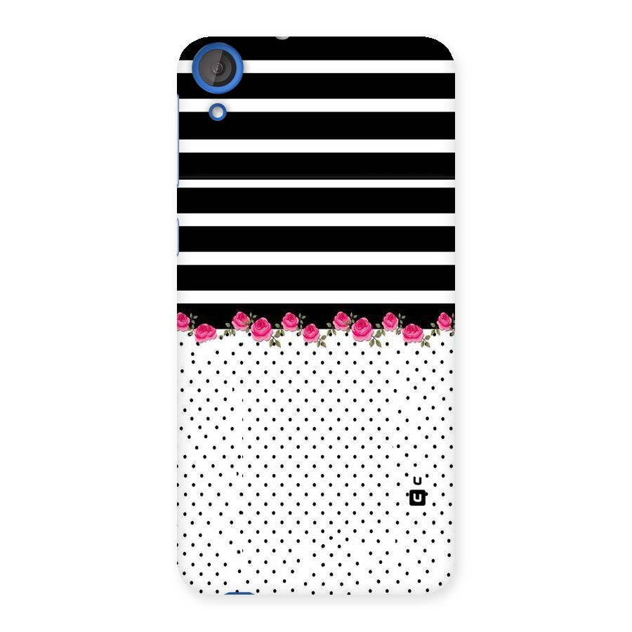 Classic Polka Stripes Back Case for HTC Desire 820