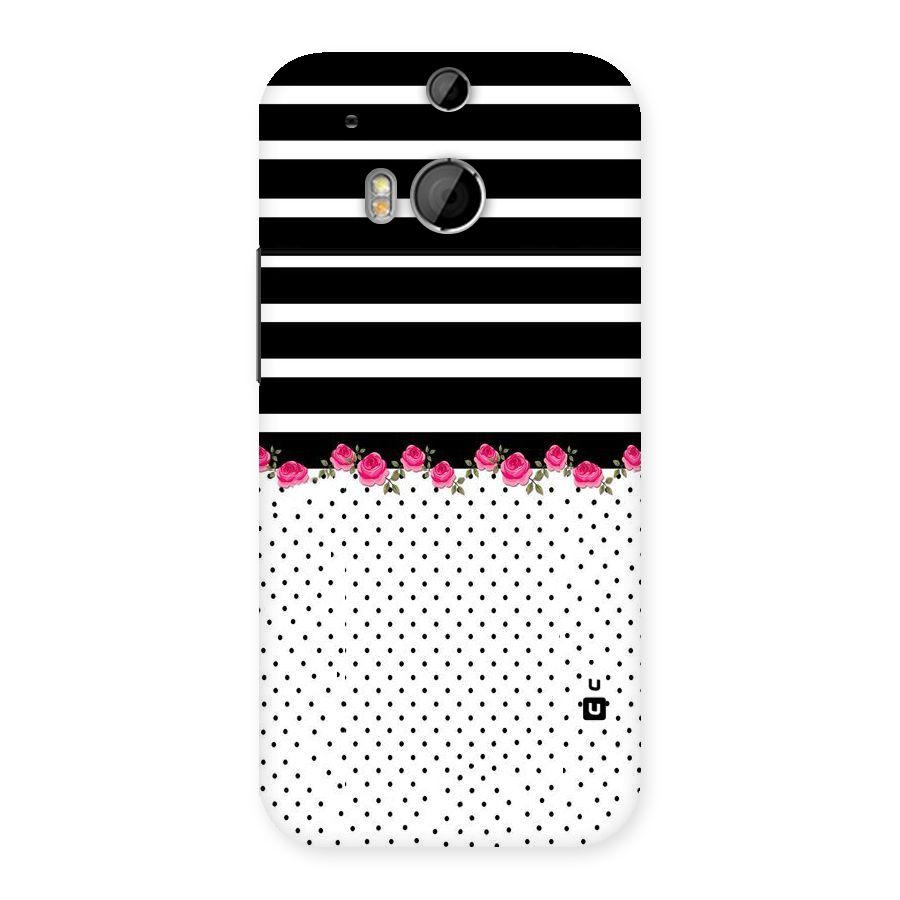 Classic Polka Stripes Back Case for HTC One M8