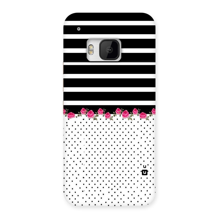 Classic Polka Stripes Back Case for HTC One M9