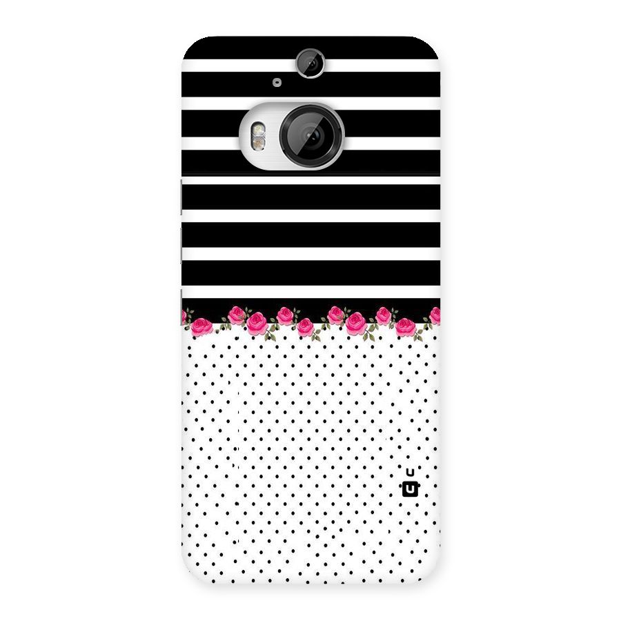 Classic Polka Stripes Back Case for HTC One M9 Plus