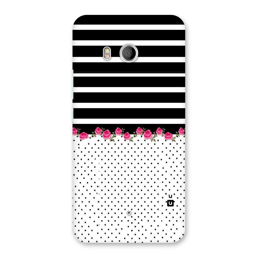Classic Polka Stripes Back Case for HTC U11