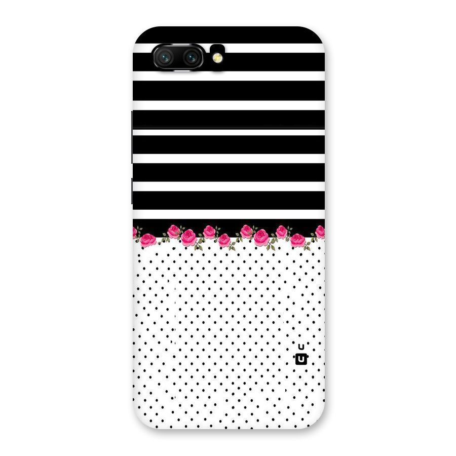 Classic Polka Stripes Back Case for Honor 10
