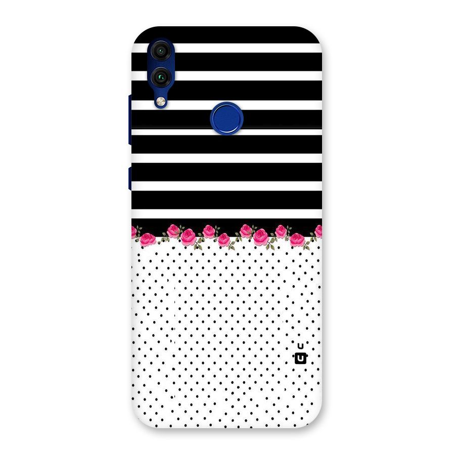 Classic Polka Stripes Back Case for Honor 8C