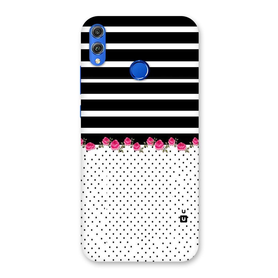 Classic Polka Stripes Back Case for Honor 8X