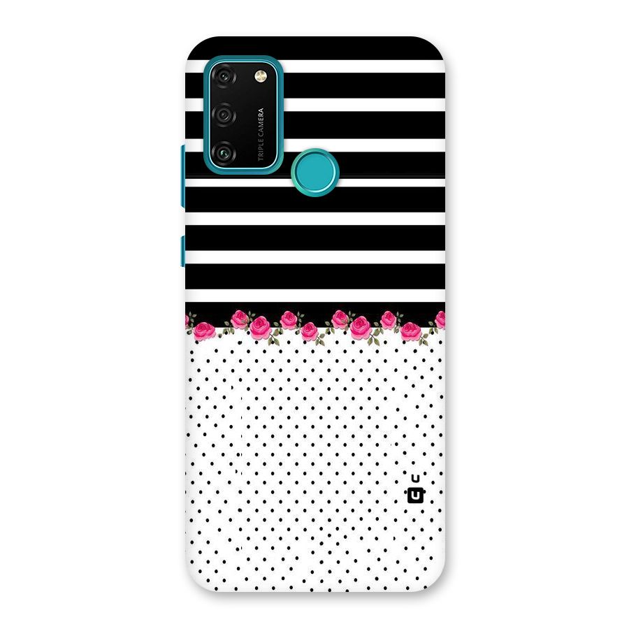 Classic Polka Stripes Back Case for Honor 9A