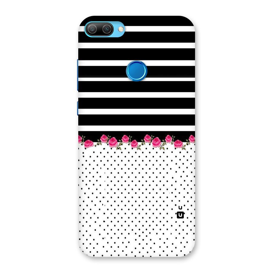 Classic Polka Stripes Back Case for Honor 9N