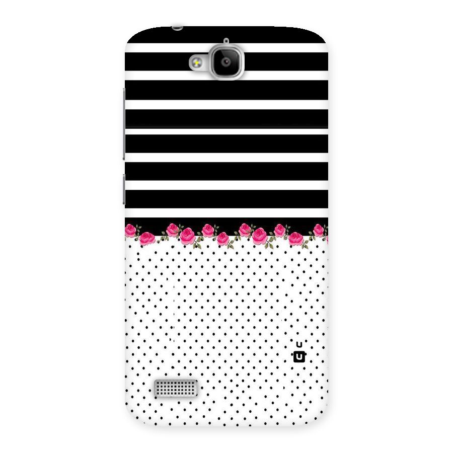 Classic Polka Stripes Back Case for Honor Holly