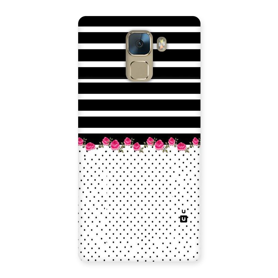 Classic Polka Stripes Back Case for Huawei Honor 7