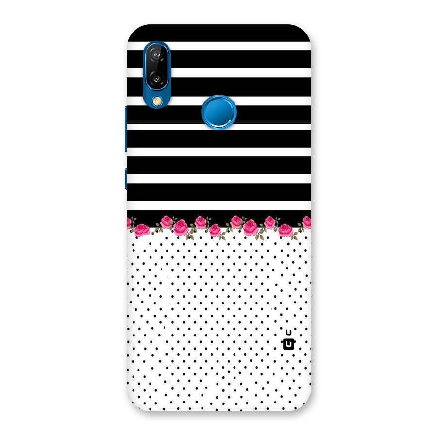 Classic Polka Stripes Back Case for Huawei P20 Lite