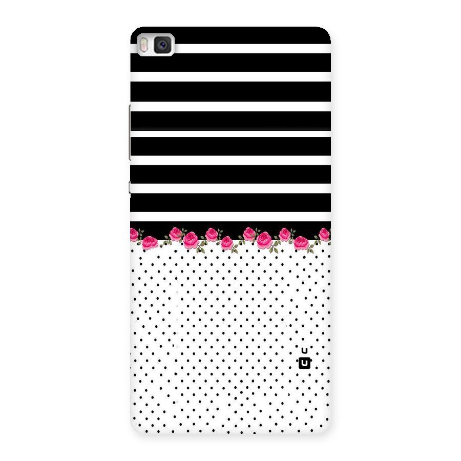 Classic Polka Stripes Back Case for Huawei P8
