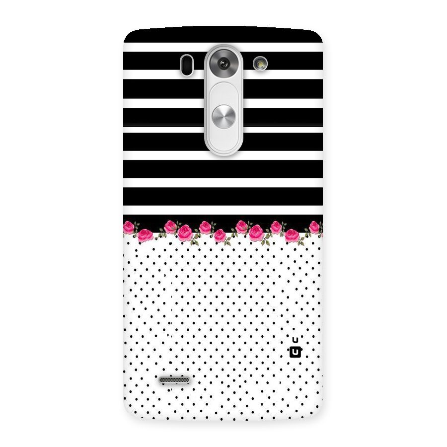 Classic Polka Stripes Back Case for LG G3 Beat