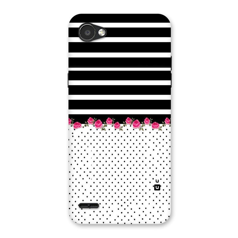 Classic Polka Stripes Back Case for LG Q6