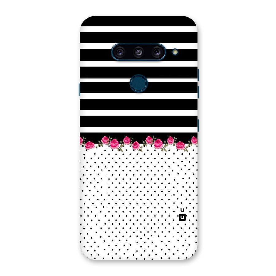 Classic Polka Stripes Back Case for LG  V40 ThinQ