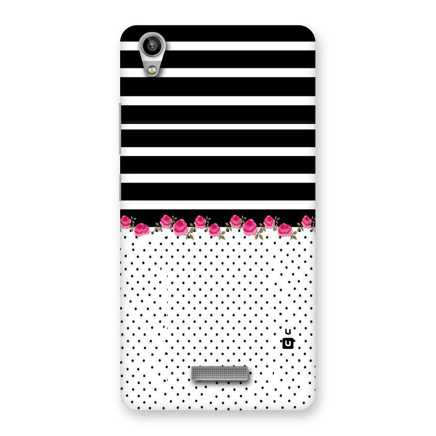 Classic Polka Stripes Back Case for Lava-Pixel-V1