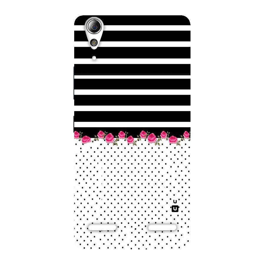 Classic Polka Stripes Back Case for Lenovo A6000 Plus
